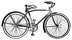 Vintage Bicycle Clipart | Decal images | Bike art, Clip art ...
