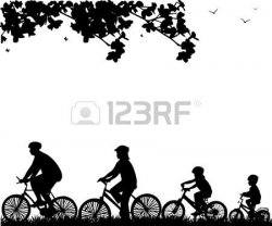 Family Biking | Bike Art | Pinterest | Silhouettes, Papercutting and ...