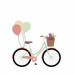 Bike, Bicycle With Balloons Clipart Free Stock Photo ...