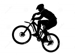 Mountain Bike Silhouette Clipart