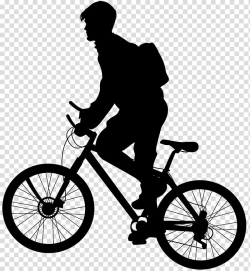 Bicycle Cycling Silhouette Mountain bike, Bicycle ...