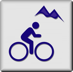 Hotel Icon Mountain Biking clip art Free vector in Open office ...