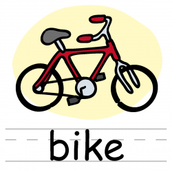 Word Bike Clipart