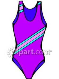 One Piece Bathing Suit - Royalty Free Clipart Picture