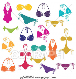 EPS Vector - Bikini icon. Stock Clipart Illustration gg64083664 ...