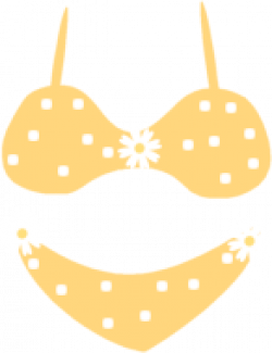Yellow Bikini Clip Art - Yellow Bikini Image