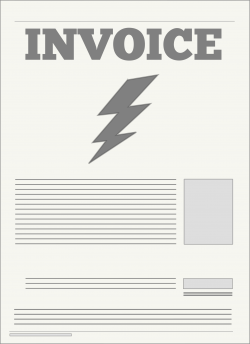 Clipart - Electric Utility Bill