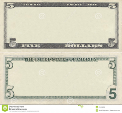 Dollar Bill Coupon Templates Clipart