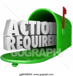 Stock Illustration - Action required message mailbox urgent notice ...