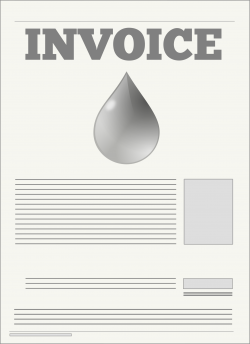 Clipart - Water Utility Bill