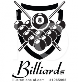 Billiards Clipart #1265968 - Illustration by Vector Tradition SM