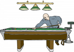 Pool Table With Player Clip Art at Clker.com - vector clip art ...