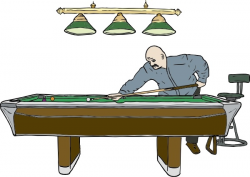 Pool Table With Player clip art Free vector in Open office drawing ...