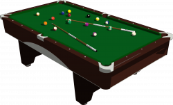 Clipart - Pool Table