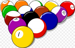 Pool Billiard Balls Rack Billiards Clip art - Flag Football Clipart ...