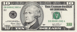 Ten Dollar Bill Clipart