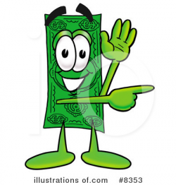 Dollar Bill Clipart #8353 - Illustration by Toons4Biz