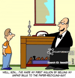 Unpaid Bill Cartoons and Comics - funny pictures from CartoonStock