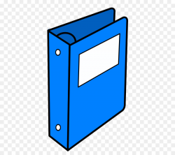 Ring binder Paper clip Loose leaf Notebook Clip art - Blue folder ...