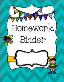 Homework and Communication Binder Folder Covers and logs by Lauren ...