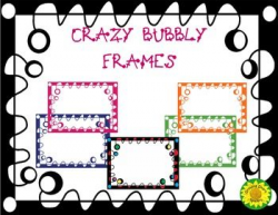 Crazy Bubbly Frames-Clipart | Binder, Language arts and Language