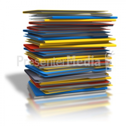 Pile Of Folders - Home and Lifestyle - Great Clipart for ...