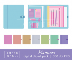 Planner Clipart - Planner Clip Art for Planner Stickers Graphics ...