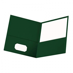 Amazon.com : Oxford Twin-Pocket Folders, Textured Paper, Letter Size ...
