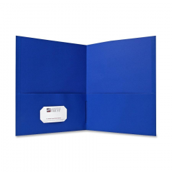 Sparco Simulated Leather Double Pocket Folders - Letter - 8 1/2