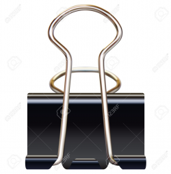 Binder Clip And Paper Clipart