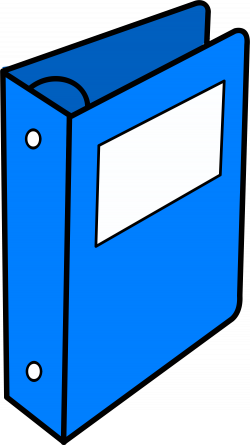 Image of Binder Clipart #2272, Clipart Blue Binder - Clipartoons