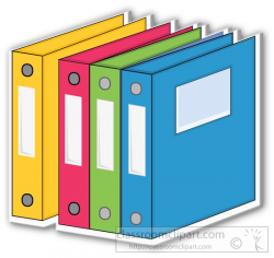 School Clipart - school-three-ring-binder-many-colors-clipart-71522 ...