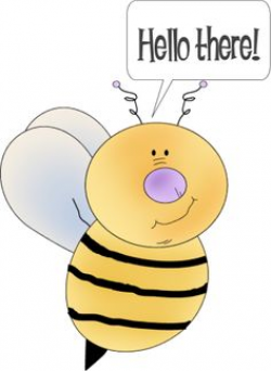 Bee Clip Art | Bee Lunch Counter Clip Art Image - bee with a ...