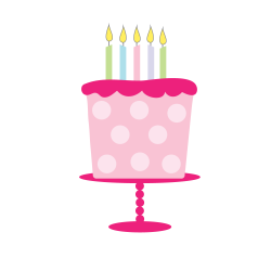 Clip art of an elegant birthday cake with pink roses and a big bow ...