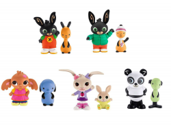 Bing Bunny Figure Twin Pack CBeebies TV Character Toys Flop Coco ...