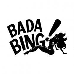 BADA BING-BLACK - The Sopranos - T-Shirt | TeePublic