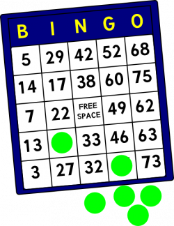 Bingo Card Clip Art at Clker.com - vector clip art online, royalty ...