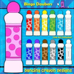 Bingo Daubers Clipart