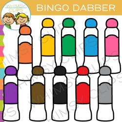 Bingo Dabber Clip Art , Images & Illustrations | Whimsy Clips