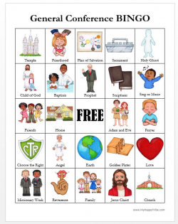 General Conference BINGO Cards. Thanks MyHappyTribe.com | Printouts ...