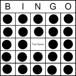 Bingo Game Pattern - Coverall Free Space