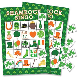 St Patrick's Day Shamrock Bingo - 24 Players — Distinctivs