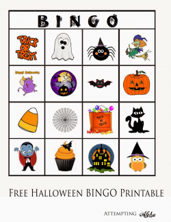Attempting Aloha: Free - Halloween BINGO Printable for Little Kids