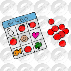 Bingo Picture for Classroom / Therapy Use - Great Bingo Clipart