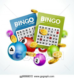 Vector Art - Bingo lottery balls numbers background. lottery game ...