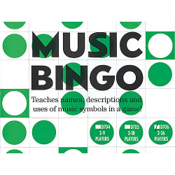 Music Sales Music Bingo (2-36 Players) Music Sales America Series ...