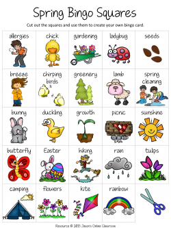 Free Spring Create Your Own Luck Bingo Game | TpT FREE LESSONS ...