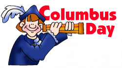 Columbus Day Columbus With Binocular