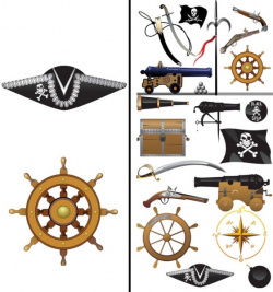 Pirates clip art equipment and supplies Free vector in Encapsulated ...
