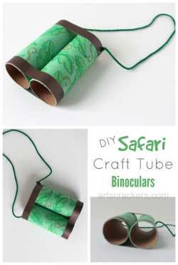 Safari-Themed Playdate and Printable | Binocular craft, Binoculars ...